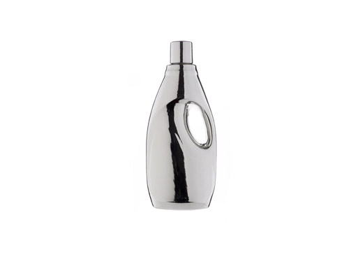 Softener Bottle Vase Silver