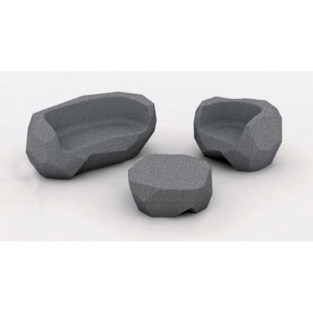 piedras seating by javier mariscal
