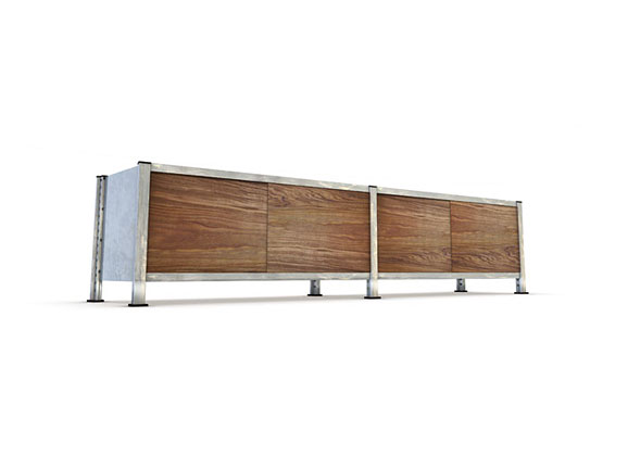 mshelving: Media Console with Walnut doors