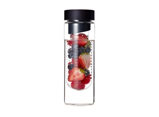 Flavour It Glass Water Bottle