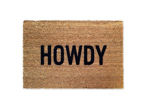 HOWDY Doormat