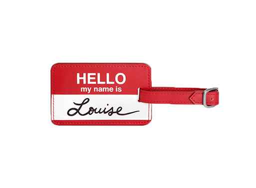 Hello My Name Is Luggage Tag