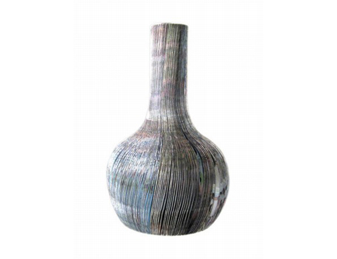 Paper Vase: Low Bottle