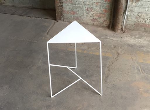 Geometric Steel Side Table by PWHFurniture