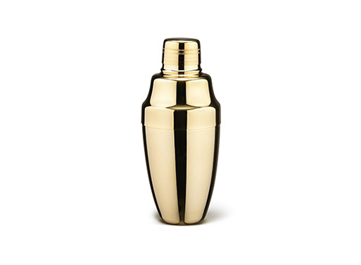 24K Gold-Plated Cocktail Shaker