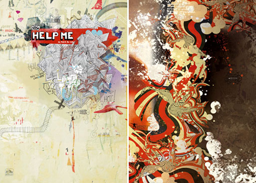 ‘Help Me’ and ‘Thought’ Digital Art Prints