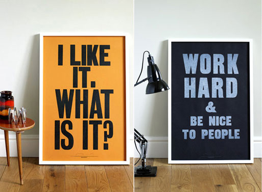 Anthony Burrill Posters