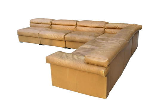 B&B Italia Leather Sectional Sofa by Afra Scarpa