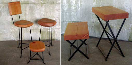 Bitters Co. Sculpted Stools and Tables
