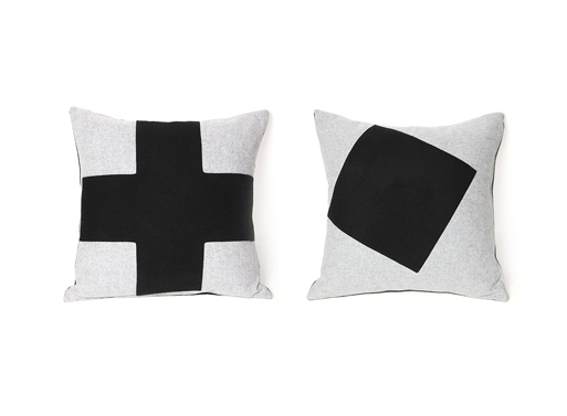 Imperfect Black and Grey Pillows