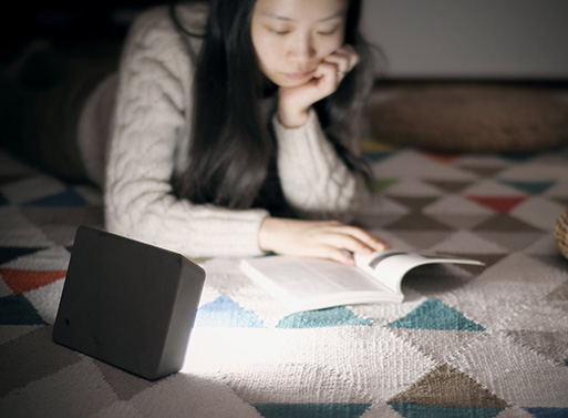 Concrete Brick Lamp by Hyfen