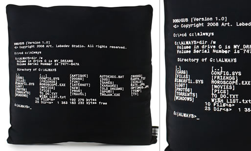 Dosugus Dos Embroidered Pillow