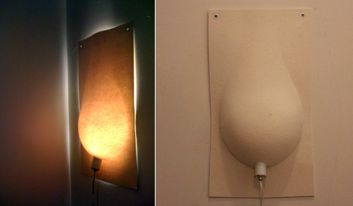Molded Felt Lamp by The Wilding.com