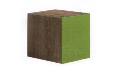 Gehry Cardboard Block Table