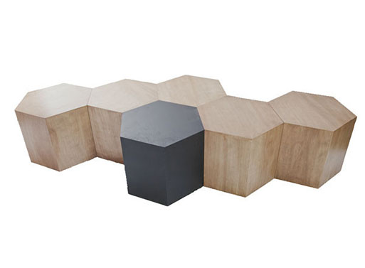 Hexagon Wood Table