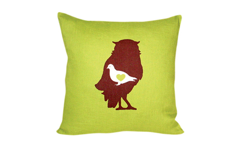 Audubon pillow (celadon)