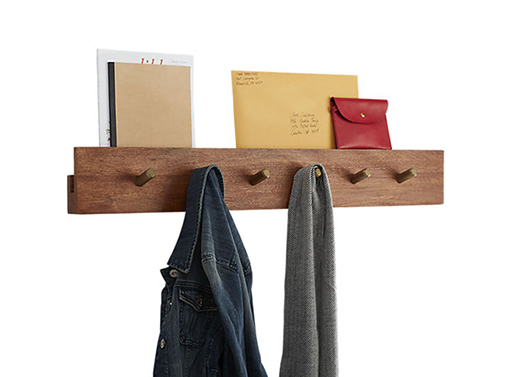 Hidden Channel Wall Coat Rack