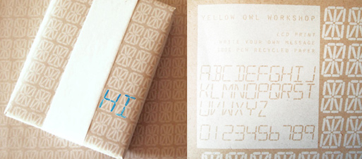 LCD Write Your Own Message Gift Wrap