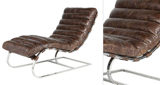 Leather Chaise Chair