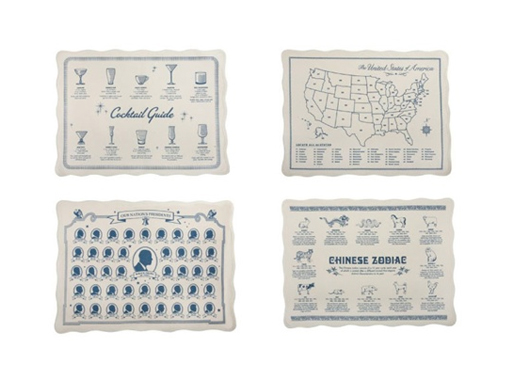 Four Diner Placemats