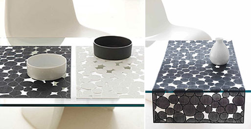 Pressed Vinyl Dots Placemat & Runner