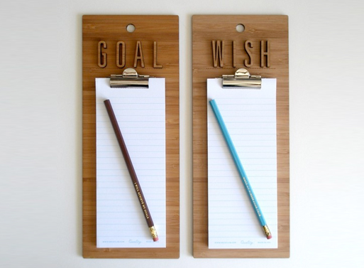 Wish Goal List Clipboards