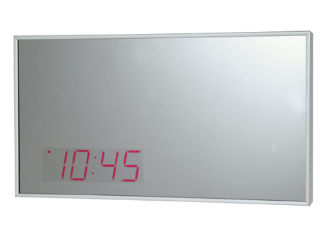 LED mirror clock