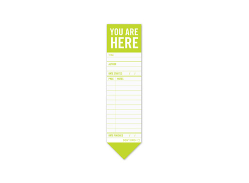 You Are Here Bookmark Pad