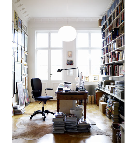 Interior: Office, Bookshelves