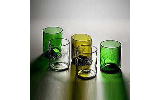 Bottle Water Glasses