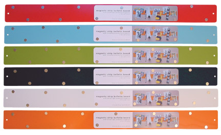 three by three magnetic strip bulletin board