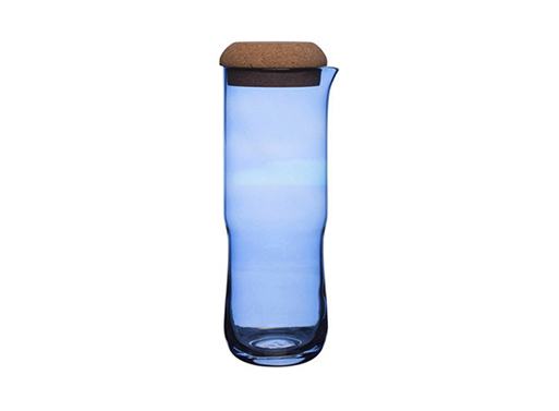 Aqua Carafe with Cork Lid