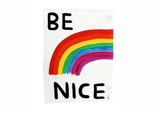 Be Nice Tea Towel x David Shrigley