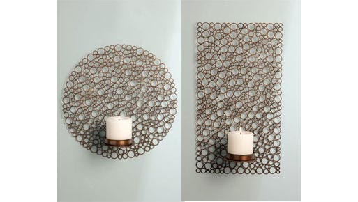 Iron Circles Wall Sconce