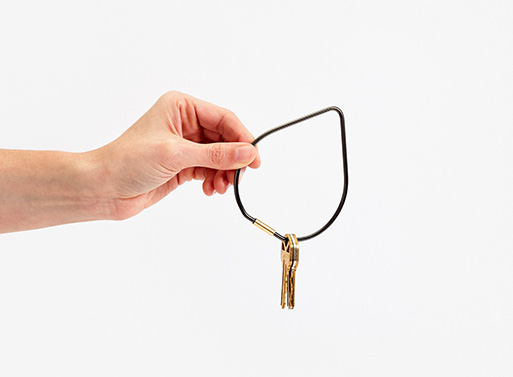 Areaware Shaped Key Ring - Bend