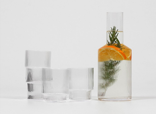 Ripple Glasses and Carafe