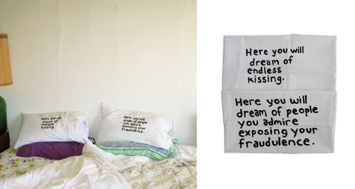 Miranda July pillowcase set