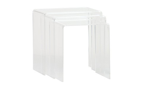 peekaboo clear nesting tables