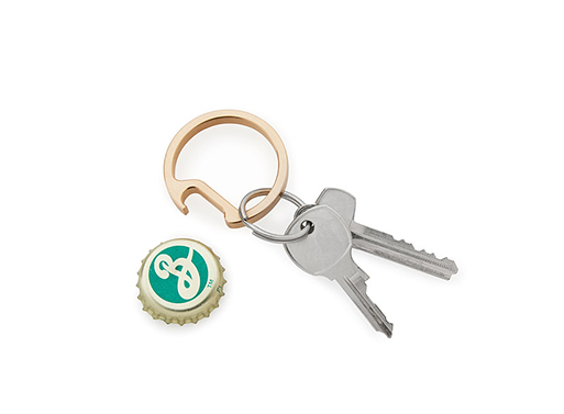 Phosphor Bronze Circle Keychain Bottle Opener