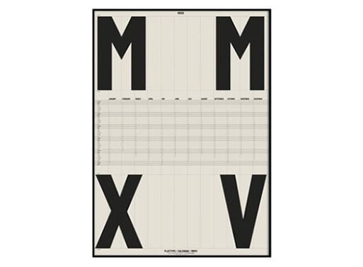 Playtype 2015 Wall Calendar