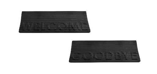 welcome/goodbye doormat