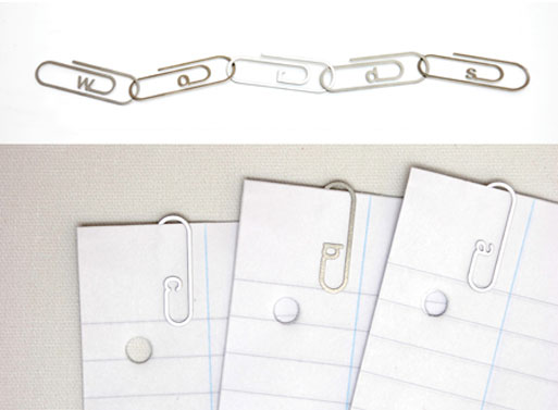 Alphabetical Paper Clips