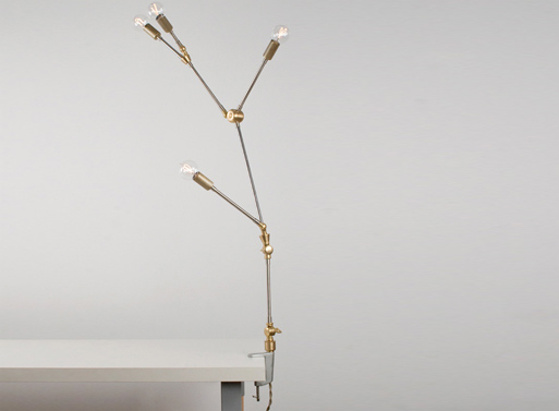 DIY Clamp Lamp from Lindsey Adelman