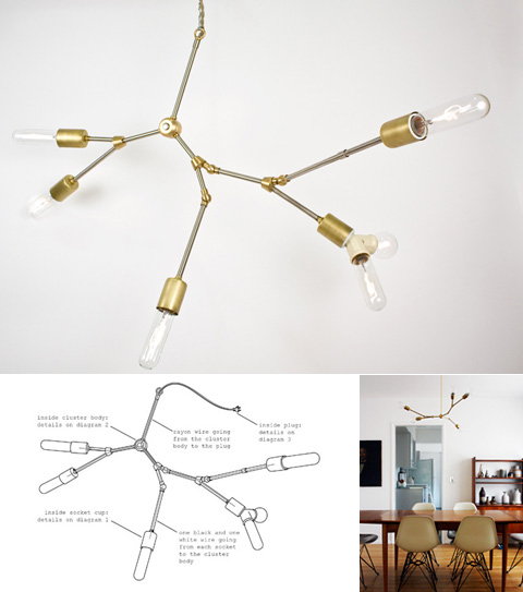 DIY Chandelier from Lindsey Adelman