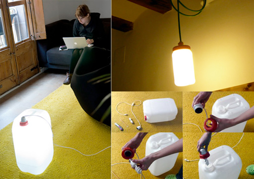 DIY Bidon Lamp