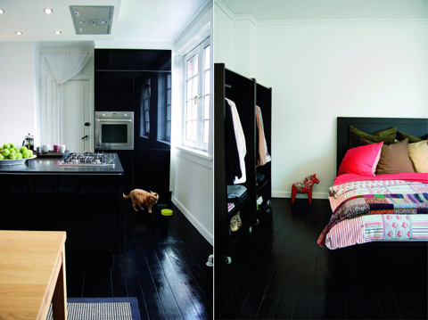 Inspiration: Black Glossy Floors