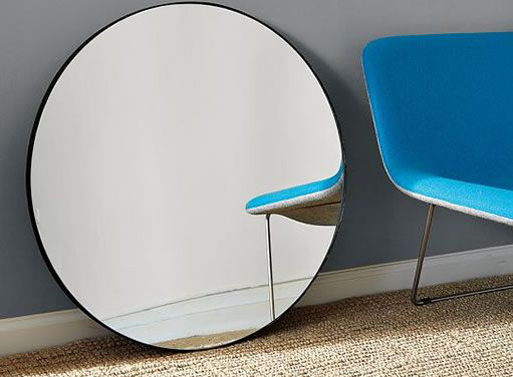 Blackened Metal Mirror by West Elm