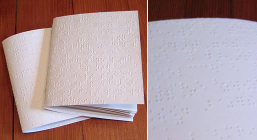 Braille Blank Notebook