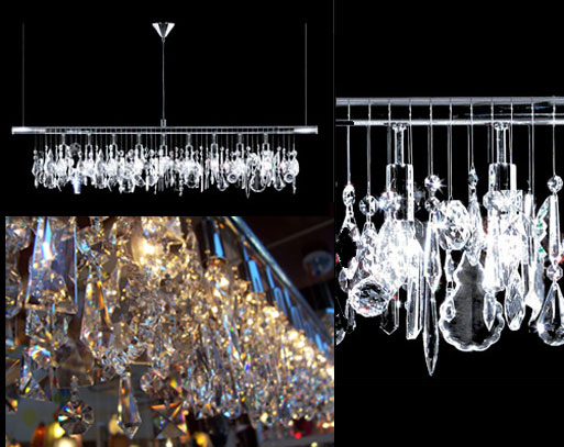 Broadway Linear Crystal Chandelier by James R. Moder