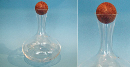 Carafe w/Teak wood stopper